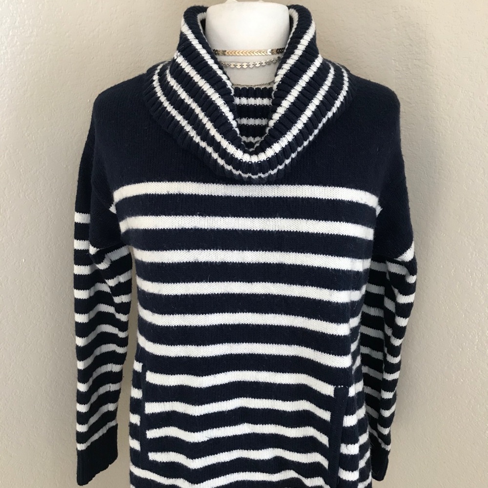 Charter Club | Turtle Neck Striped Sweater, M